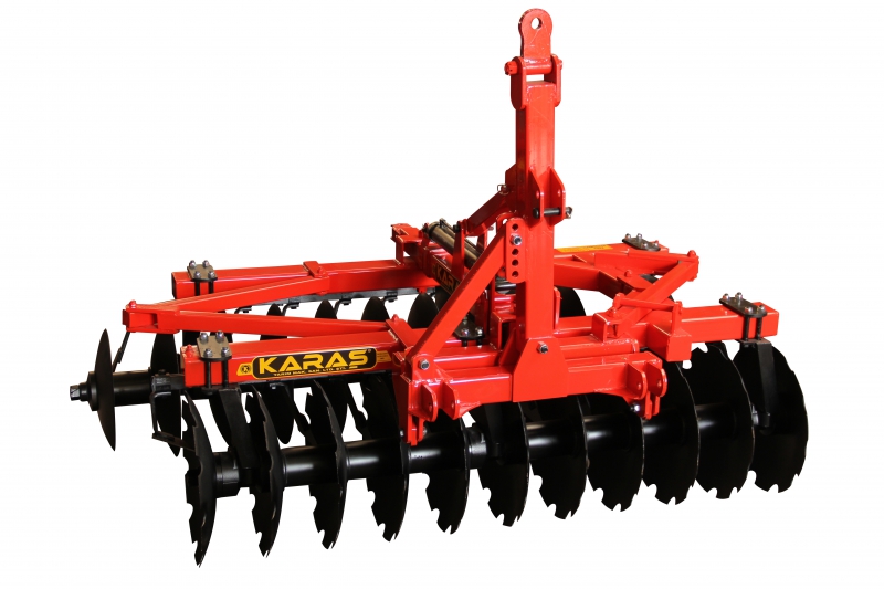 Diskli Tırmık-Diskaro 8 Yatak 51 Disk- 20 Sıralı Asılır Çekilir V Tip Hafif - 165 Cm