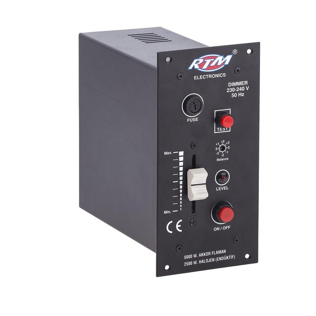 3000W Dimmer 15A  Tek Faz Kaset Tipi Sürgülü