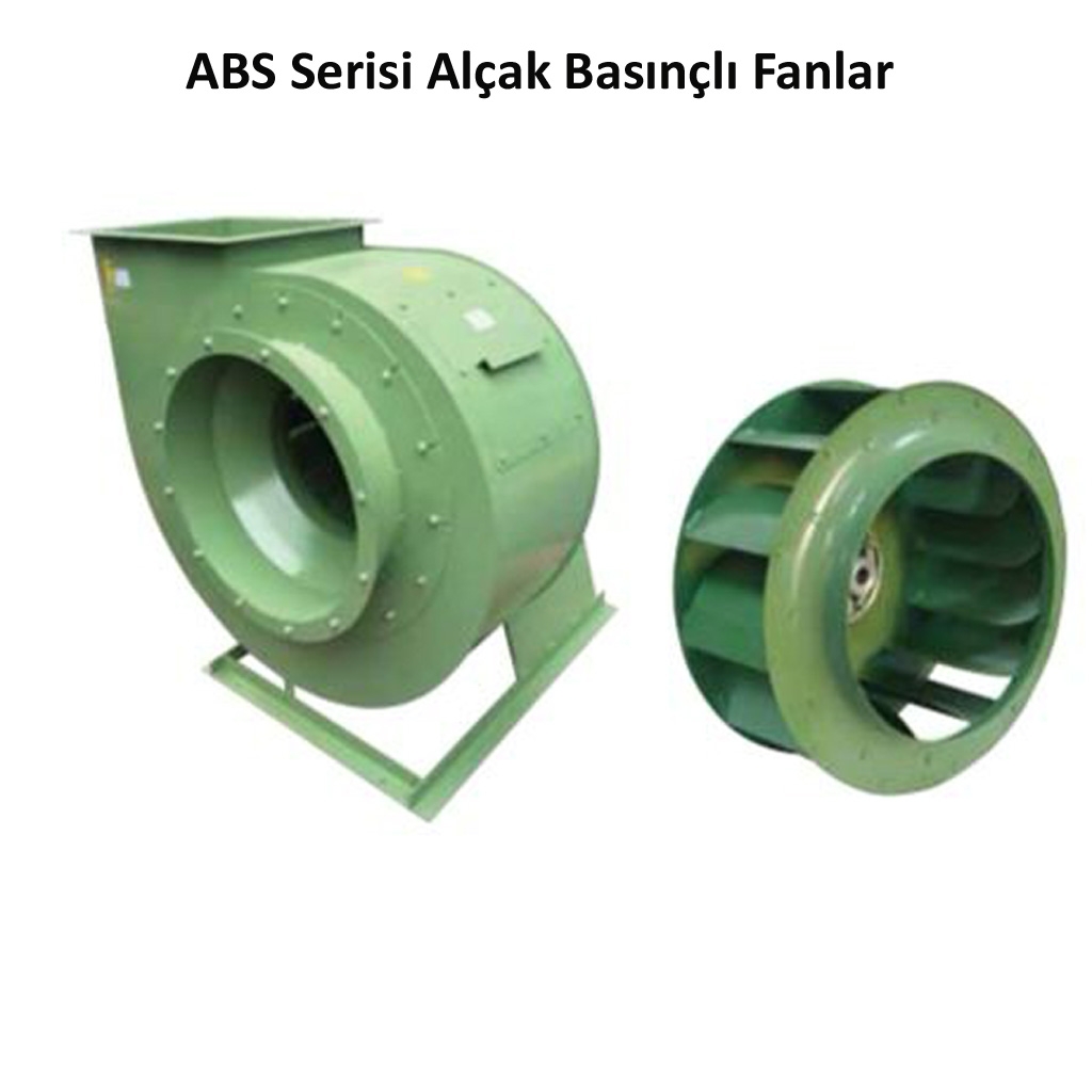 ABS SERİSİ ALÇAK BASINÇLI SAC SALYANGOZU - 400 V 0,55 KW 1450 Devir 65 Ses Seviyesi 3000 Hava Debisi 400 Basınç 250 Emiş 200-260 Atış