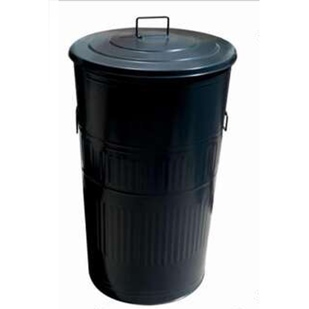 Çöp Kovası- Galvani̇z  2 No 64 Lt Koni̇k Manuel Kapaklı Boyalı 44X50 Cm