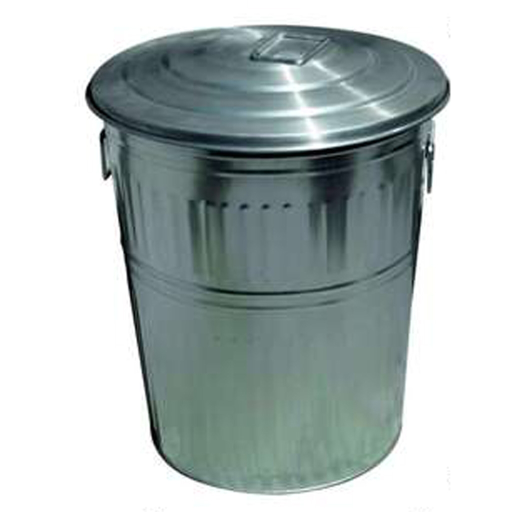 Çöp Kovası- Galvani̇z  4 No Manuel Kapaklı 113 Li̇tre 45X71,5 Cm