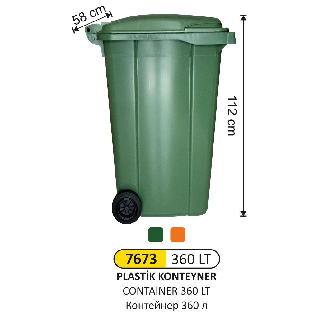 Çöp Konteynerı - 360 Li̇tre