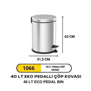Çöp Kovası- 40 Li̇tre Pedallı  Eko