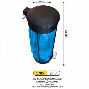 Çöp Kovası- Bahçe  Kapaklı Pedallı