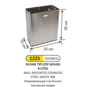 Çöp Kovası- Duvar Ti̇pi̇ Paslanmaz