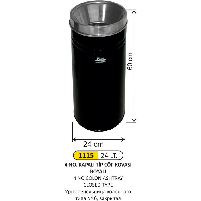 Çöp Kovası- Kolon 4 No Kapalı Ti̇p