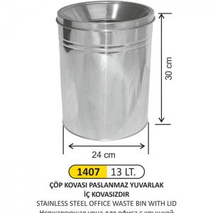 Çöp Kovası- Ofi̇s Kapaklı Pasl.