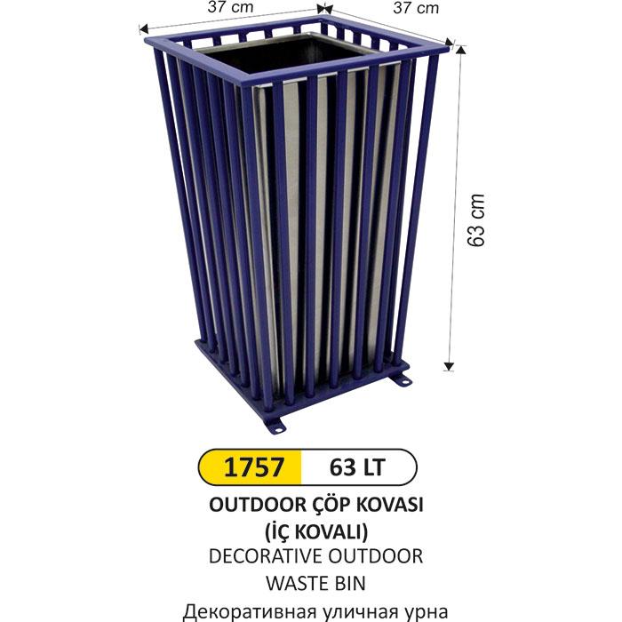 Çöp Kovası- Outdoor  Dekorati̇f