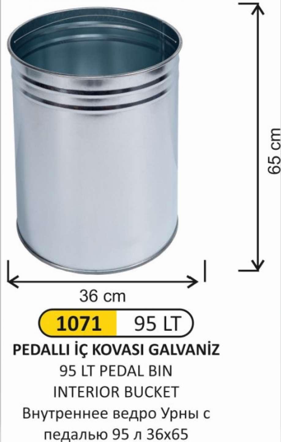 Çöp Kovası- Pedallı İç Kovası 95 Lt 41X73