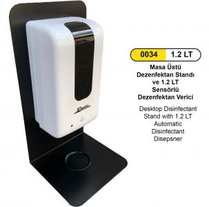 Dezenfektan Aparatı- Masa Üstü  Fotoselli̇ Plasti̇k