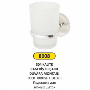 Di̇ş Fırçalık- Cam Duvara Montajlı 304 Kali̇te