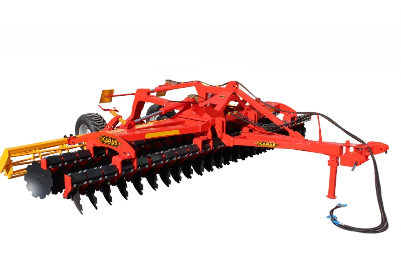 Diskli Tırmık-Goble - 48 Sıralı Asılır Çekilir Tip Katlanır  Bağımsız Kauçuklu - 600 Cm