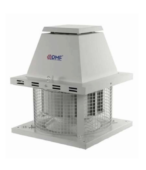 DYCF SERİSİ YATAY ATIŞLI ÇATI FANI - 400 V 0,55 KW 1450 Devir 65 Ses Seviyesi 3000 Hava Debisi 400 Basınç 480-480 Taban