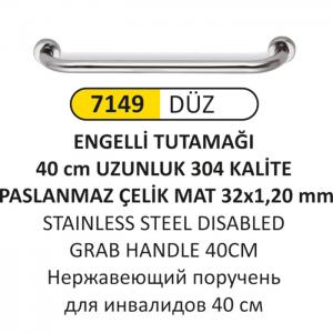 Engelli̇ Tutunma Barı- 40 Cm Paslanmaz