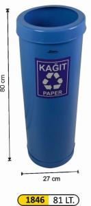 Geri̇ Dönüşüm Kovası-  Boyalı Çemberli