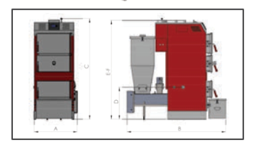 Multi Yakıtlı Odun Kömür Kazanı (Kül Çıkarmalı)  KOZ-WOOD-60