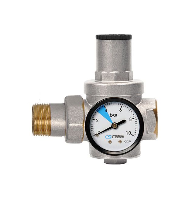 Multi Serisi 1¼'' Su Basınç Düşürücü Rakorlu+Manometreli