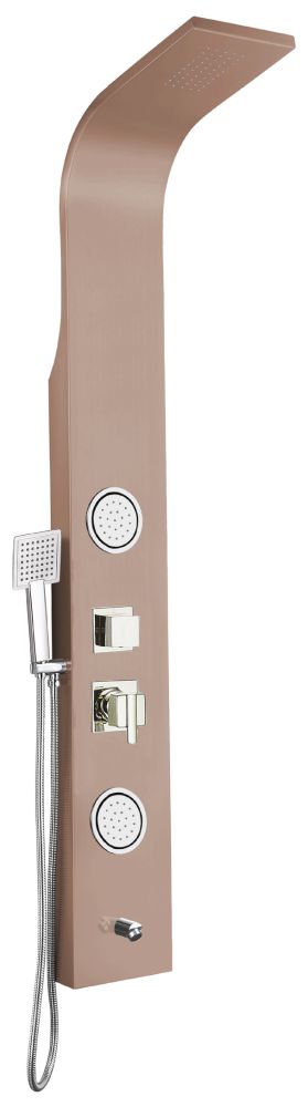 Panel Duş Sistemleri Roza Gold Hidromasaj Duş Seti Paneli