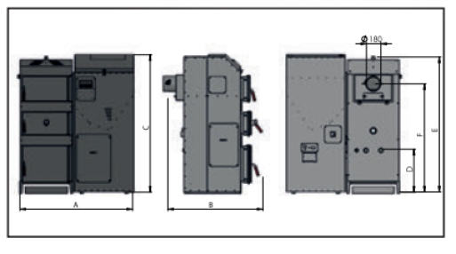 Pellet /Odun Kazanı Logpel-40