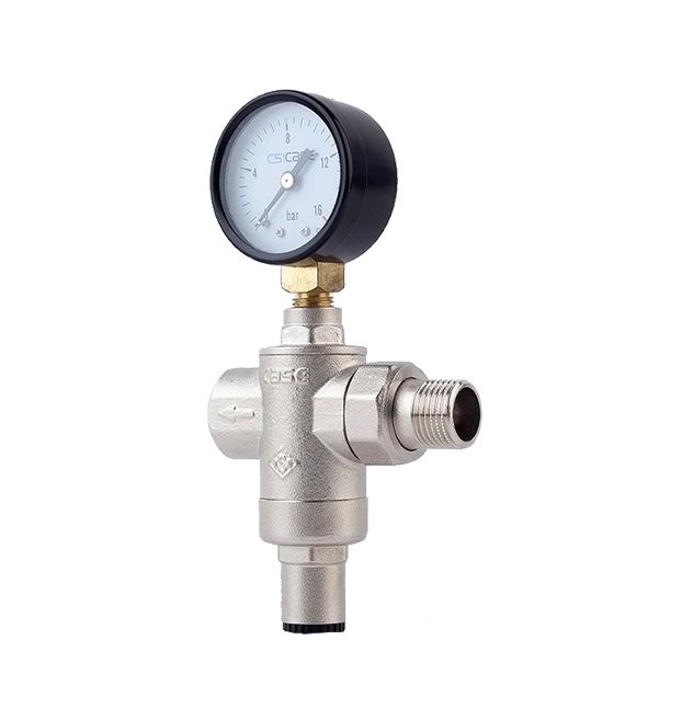 Pm Serisi ¾'' Su Basınç Düşürücü Rakorlu + Manometreli