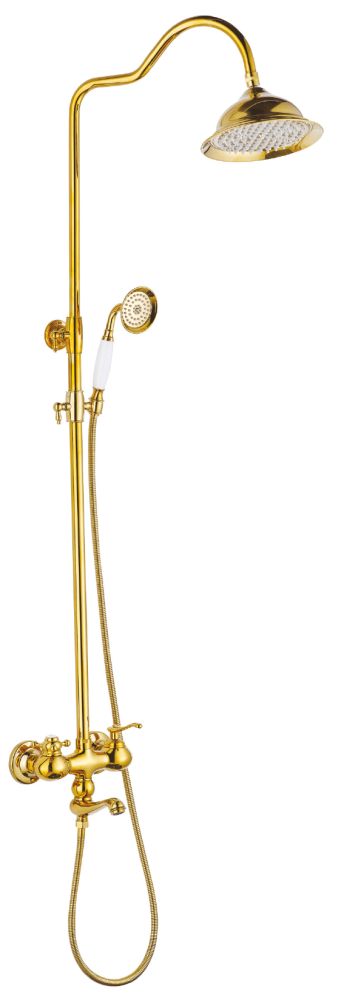 Roza Gold Serisi Banyo Bataryası Ve Yağmur Duş Sistemi