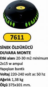 Si̇nek Öldürücü Duvara Monte Si̇yah