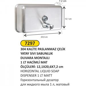 Sıvı Sabunluk- 1 Lt Yatay Mat