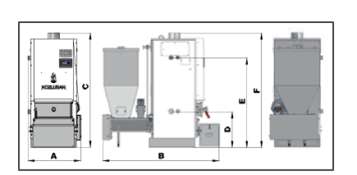 Stokerli Ateşlemeli Kül Çıkarmalı Karıştırmalı Otomatik Temizlemeli Kazan KYK-70