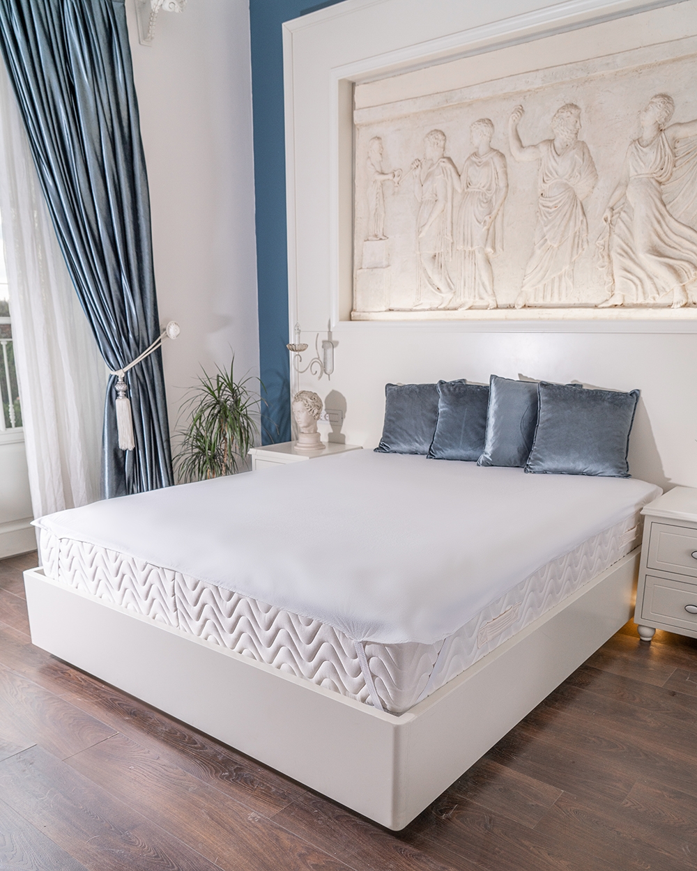 Yatak koruyucu & Su geçirmez Alez -Lastikli - 120 x 200 cm - Safiray