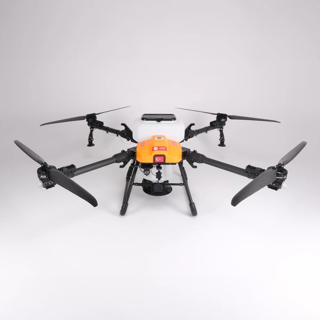 İlaçlama Dronu -Zirai İnsansız Hava Aracı- 40L (3 Pil ve Jeneratör Dahil)