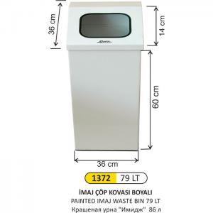 Çöp Kovası- İmaj  Boyalı 79 Lt