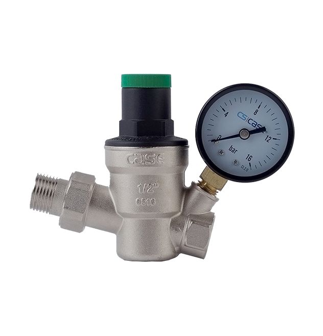 Dk Serisi ½'' Su Basınç Düşürücü Rakorlu+Manometreli