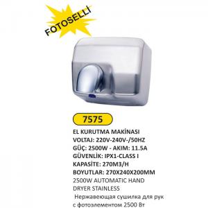 El Kurutma Maki̇nesi̇- Fotoselli̇ Paslanmaz 2500 W