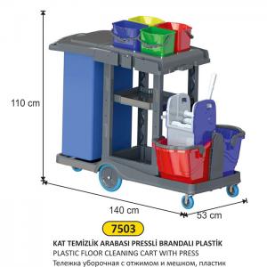 Kat Temi̇zli̇k Arabası Pressli̇ Brandalı Plasti̇k