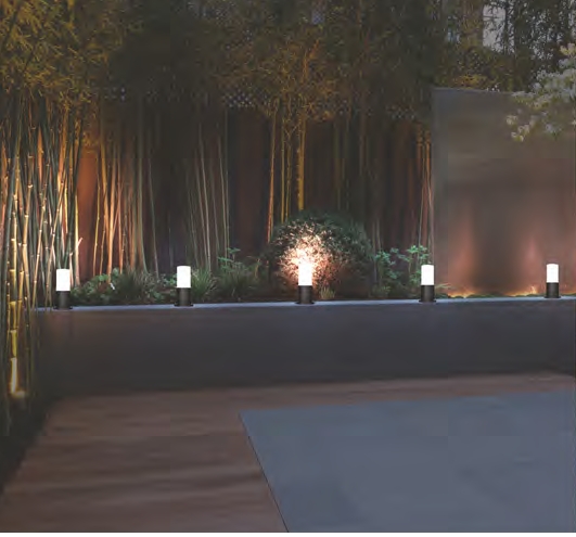 Set Üstü Bahçe Apliği -  Galata  Siyah