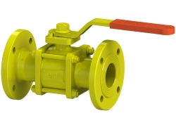 Tam Geçişli Flanşlı Doğalgaz Küresel Vana PN16-25 DN65