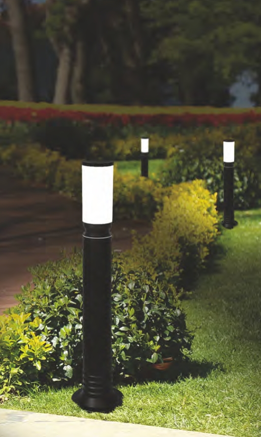 Yol Aydınlatma Direği - Kule Uzun Siyah/ Beyaz 200Cm