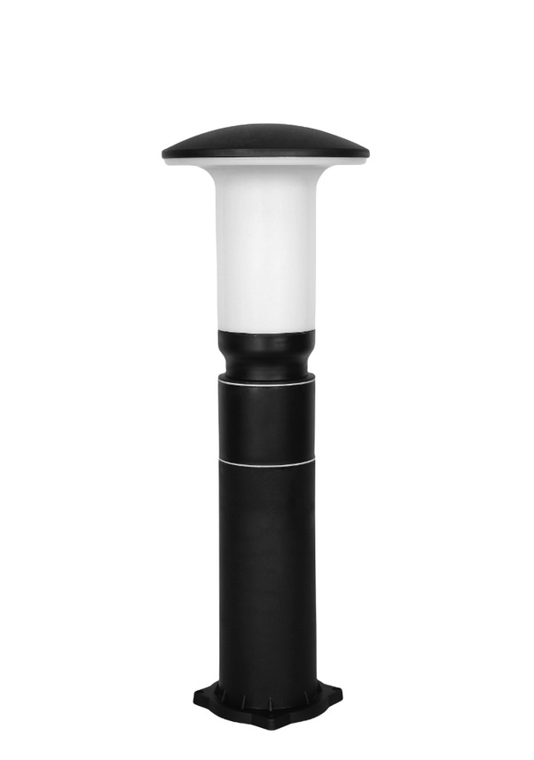 Yol Aydınlatma Direği - Mantar Uzun Siyah/ Beyaz 60Cm