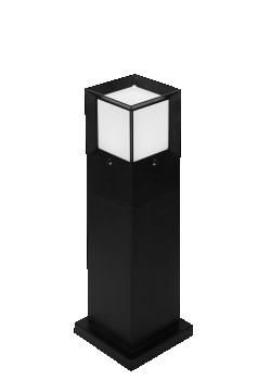 Yol Aydınlatma Direği - Mini Ultra Kare Siyah 70Cm